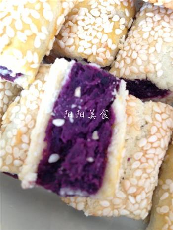 最爱小点-紫薯芝麻一口酥的做法图解17