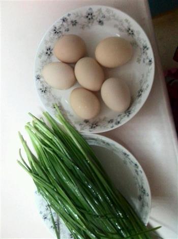 韭菜煎蛋的做法图解1