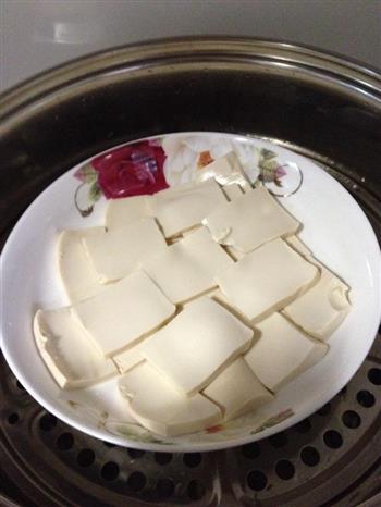 豆腐蒸蛋的做法步骤3