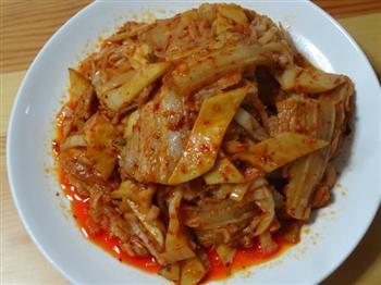 五花肉炒韩国泡菜配杏鲍菇的做法步骤6