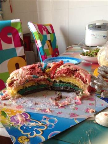 翻糖彩虹蛋糕的做法图解31