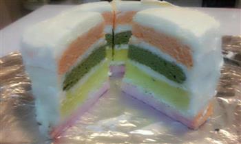 小彩虹蛋糕的做法步骤10