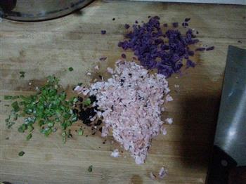 培根紫薯葱花鸡蛋饼---另类披萨的做法步骤3