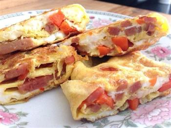 Omelet 美式煎蛋卷的做法图解4