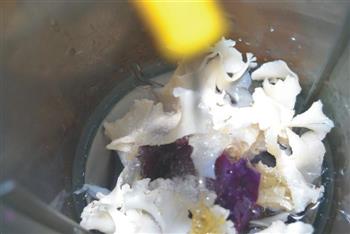 荷仙菇驾到-紫薯荷仙菇的做法图解2