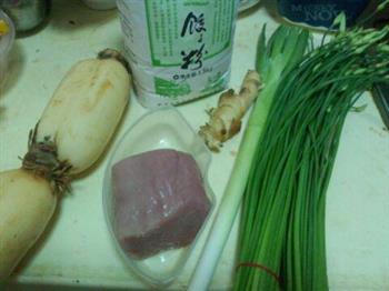 韭菜苔饺子的做法图解1