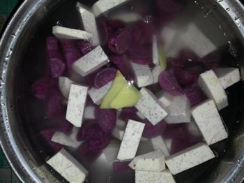 香芋紫心番薯糖水的做法步骤2