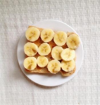 一分钟元气早餐 面包 香蕉片的做法图解2