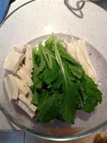 小白菜汆丸子的做法步骤3