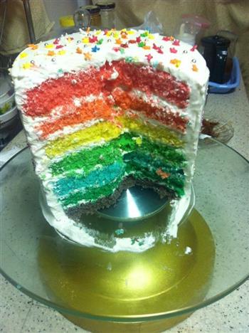 彩虹蛋糕的做法步骤11