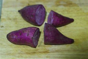 奶香桂花蜜紫薯的做法步骤1