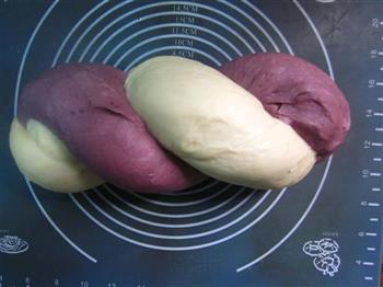 紫薯扭纹双色吐司的做法步骤11