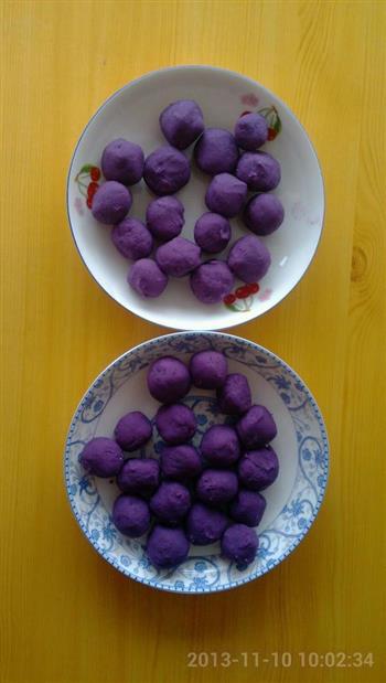 简易紫薯球的做法步骤5