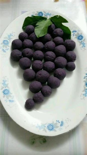 奶香蜂蜜紫薯球的做法步骤5
