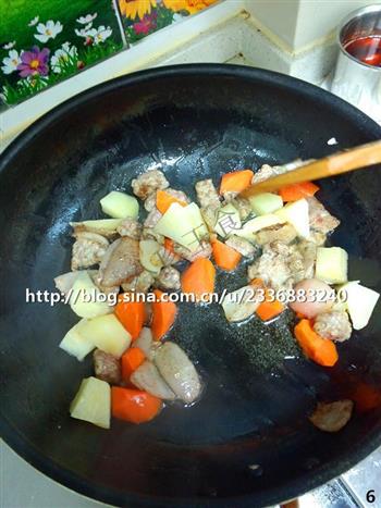 咖哩土豆牛肉饭的做法步骤6