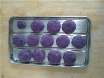 奶香蜂蜜紫薯球的做法图解6