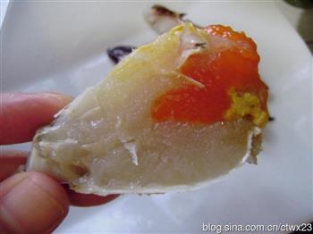 咸蛋黄焗膏蟹的做法步骤10