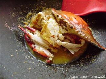 咸蛋黄焗膏蟹的做法步骤22