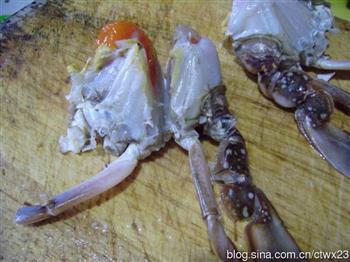 咸蛋黄焗膏蟹的做法图解9