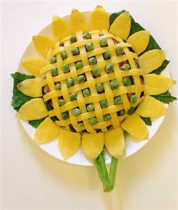 创意向日葵蛋包饭的做法图解12