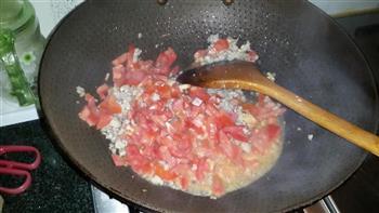 西红柿肉沫炒玉米的做法步骤5