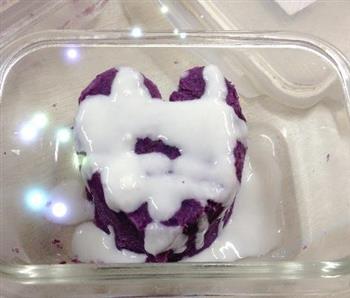 酸奶紫薯泥的做法图解3