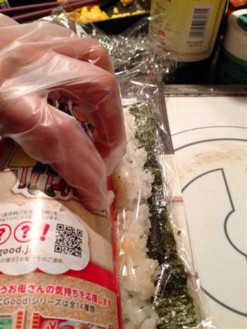 太卷寿司三种，超详解无竹帘简陋版的做法步骤9