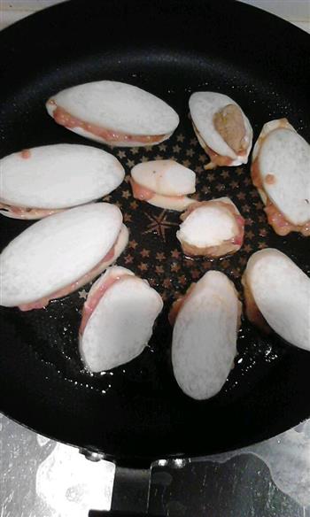 煎杏鲍菇肉夹的做法图解4