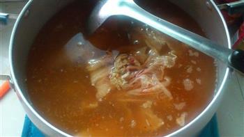 泡菜牛肉海鲜汤的做法步骤11