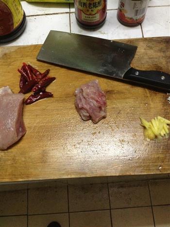 花菜炒肉片的做法步骤3