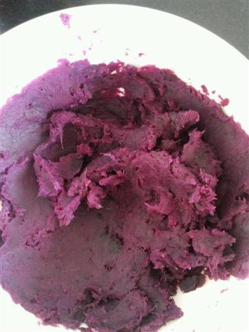 南瓜紫薯玫瑰花小馒头的做法图解2