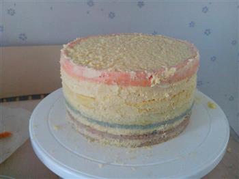 翻糖彩虹蛋糕的做法步骤2