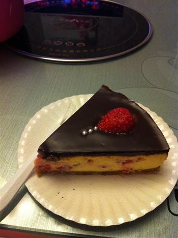 巧克力草莓乳酪蛋糕的做法步骤11