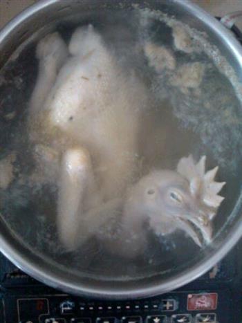 葱油白切鸡的做法步骤2