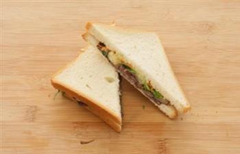酱牛肉三明治的做法图解4