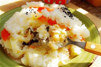 金枪鱼“心形”米三明治-沙拉酱米饭的又一搭配的做法步骤10