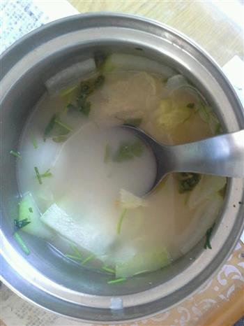 超简单奶油白菜冬瓜海鲜汤，鲜汤啊的做法图解4