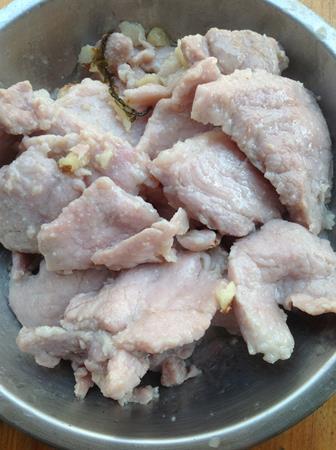 家常菜-沙姜豇豆炒肉片的做法步骤8