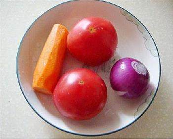 西式番茄奶油玉米浓汤的做法图解1