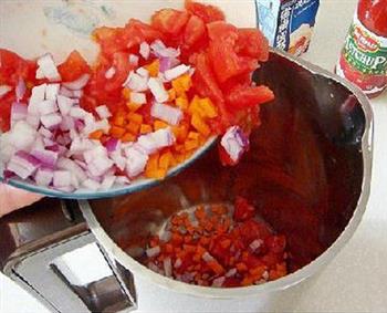 西式番茄奶油玉米浓汤的做法图解4