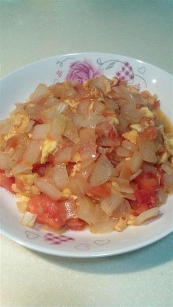 西红柿洋葱炒鸡蛋的做法步骤10