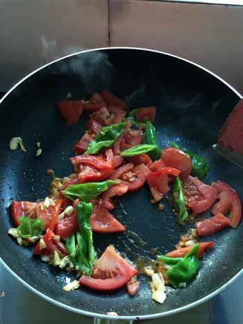西红柿炒蛋炒面的做法步骤5