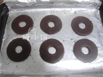 三重巧克力夹心饼干的做法步骤3