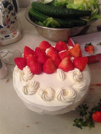 草莓奶油蛋糕的做法步骤3