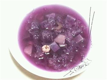 银耳紫薯雪梨百合莲子无敌养生汤的做法步骤7