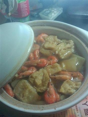 鲜虾砂锅煲的做法图解2