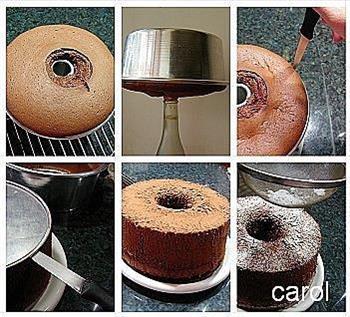 carol自在生活-巧克力戚风蛋糕的做法步骤5