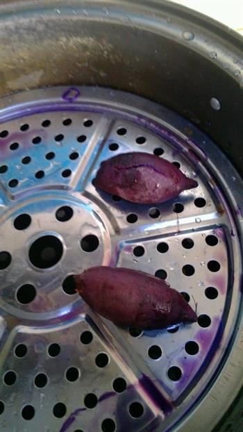 紫薯南瓜饼的做法图解1