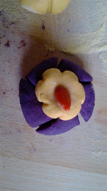 紫薯南瓜饼的做法图解3