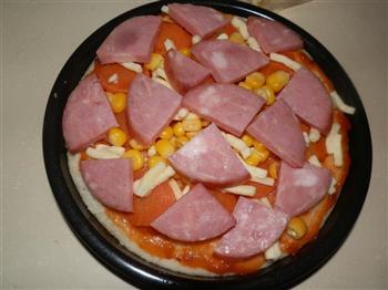 胡萝卜火腿披萨的做法步骤6